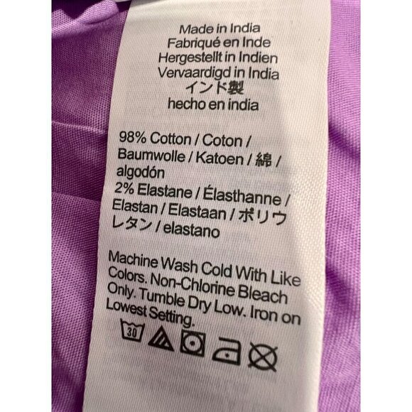 New J. Crew Size 10 Faux-Wrap Sleeveless Mini Dress Purple *Stain* - Picture 11 of 12